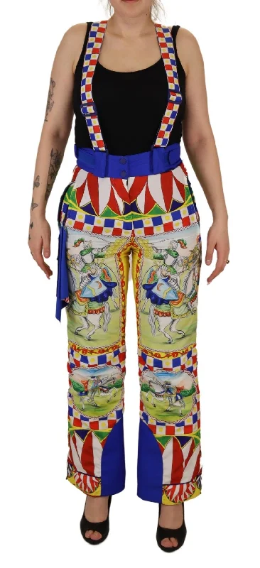 Multicolor High Waist Snow Pants High-Waist Jogger Pants