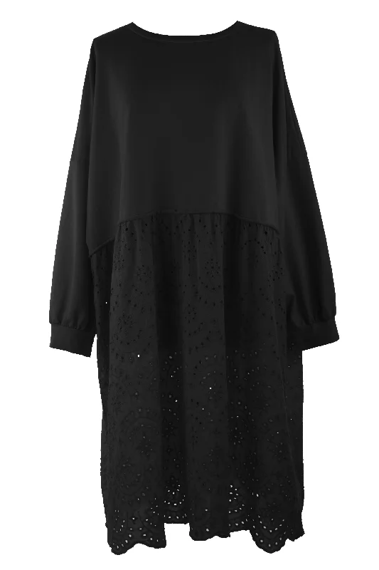 Broderie Anglaise Panel Dress