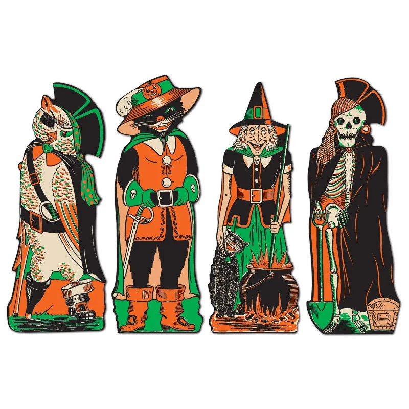Vintage Halloween Fanci-Dress Cutouts (4 per Package)