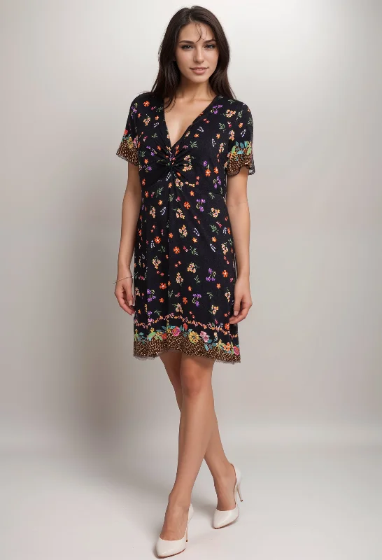 Johnny Was Nani Twist Front Swing Dress T33523 Boho Chic
