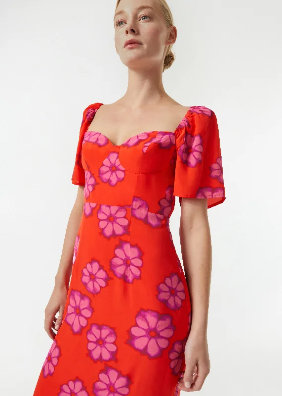 Ramona Dress | Scarlet Bombay Bloom
