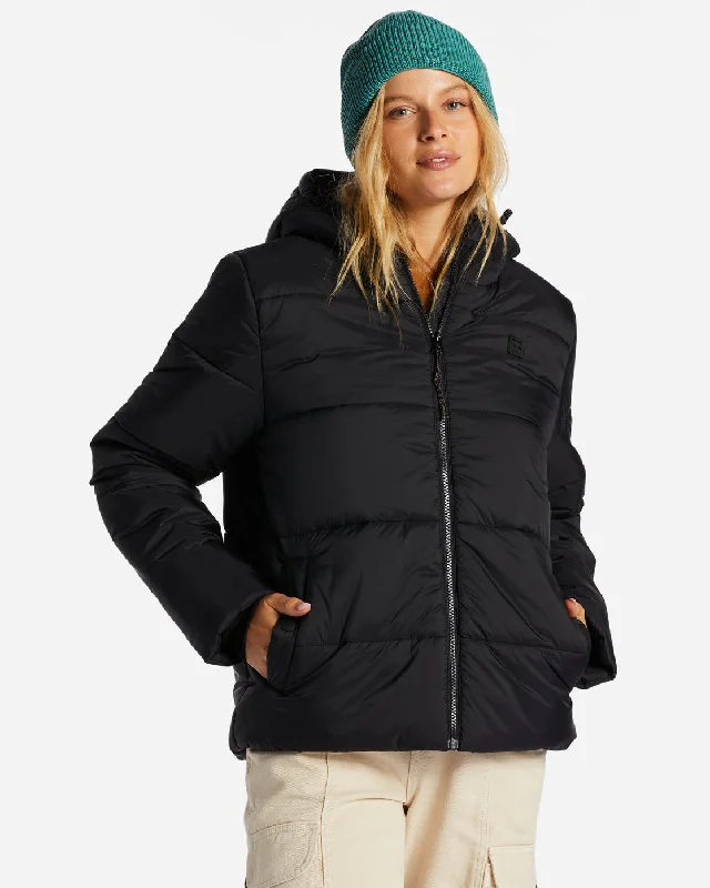 Transport Puffer Jacket - Black