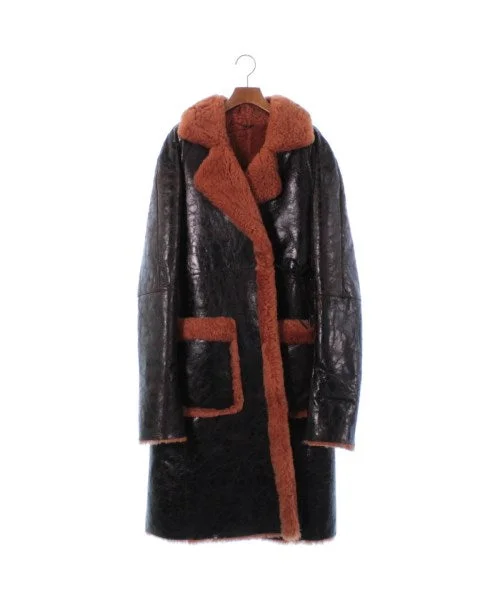DRIES VAN NOTEN Sheepskin coats Tie-Waist Belted Drawstring