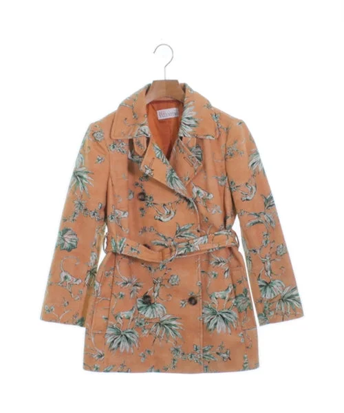 RED VALENTINO Cape Coat Herringbone Coat Tweed Coat