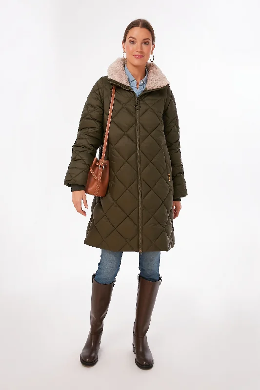 Fern Leaf Classic Tartan Kilmory Quilt Knit Longline Duster