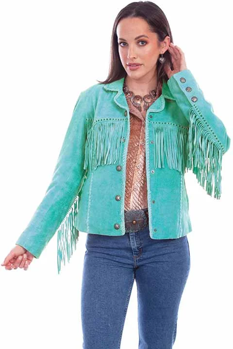 LADIES SUEDE FRINGE JACKET