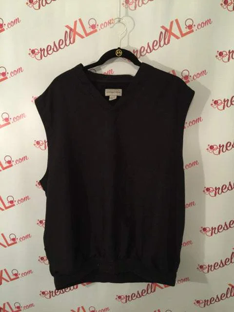 Size XL Cutter & Buck Black Golfing Vest Jacket (Outdoor) Crew Neck V-Neck Boat Neck