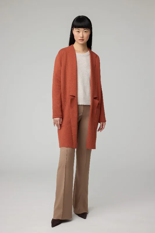 Soia & Kyo - Benela Cardigan in Copper Bomber Jacket Denim Jacket Leather Jacket