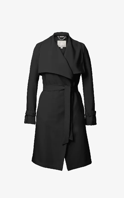 Soia & Kyo - Olivia Coat in Black Houndstooth Jacket Shearling Jacket Fleece Jacket
