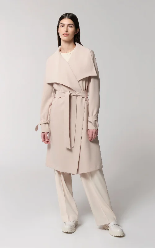 Soia & Kyo - Olivia Coat in Mist Trench Wool Cashmere