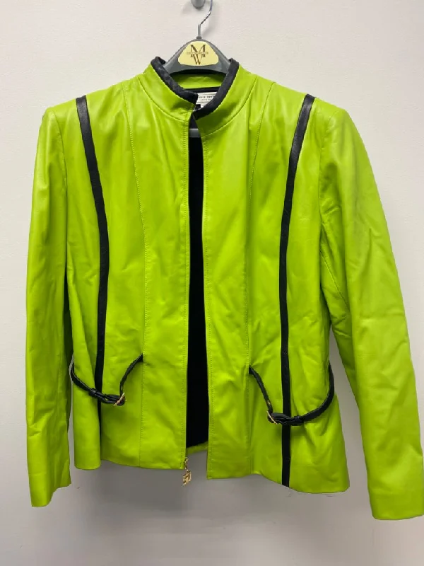 St John Sport XL Lime Green Jacket Boat Shawl Notched