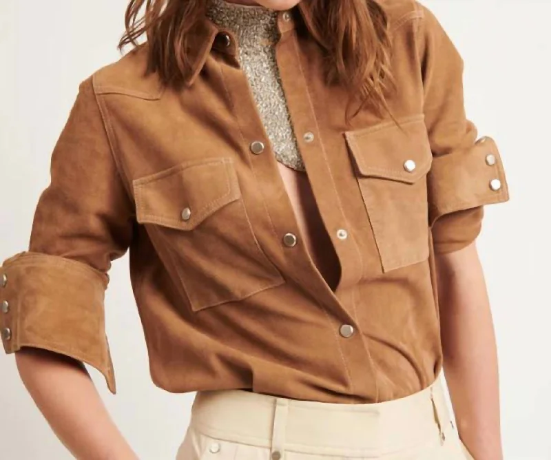 Suede Rancher's Daughter Jacket In Neutrals