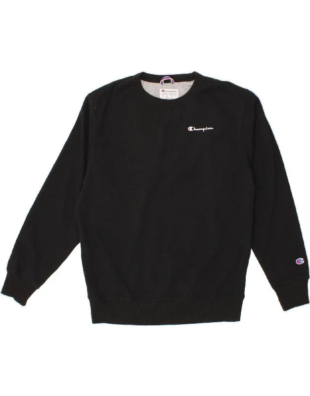 CHAMPION Mens Sweatshirt Jumper Medium Black Cotton