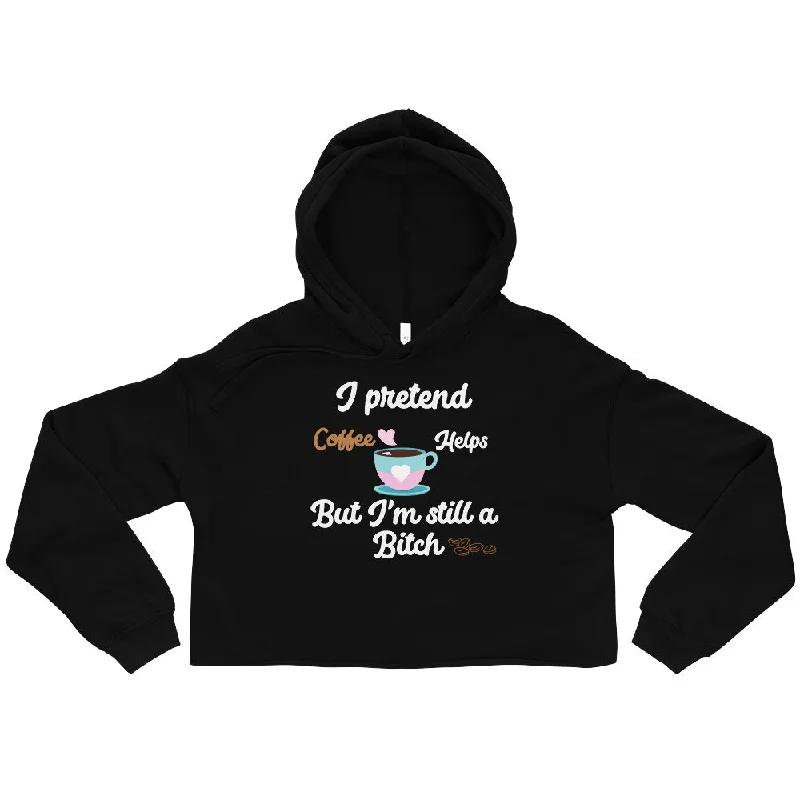 Coffee Crop Hoodie Hoodie with Hem Lace Feminine Delicate