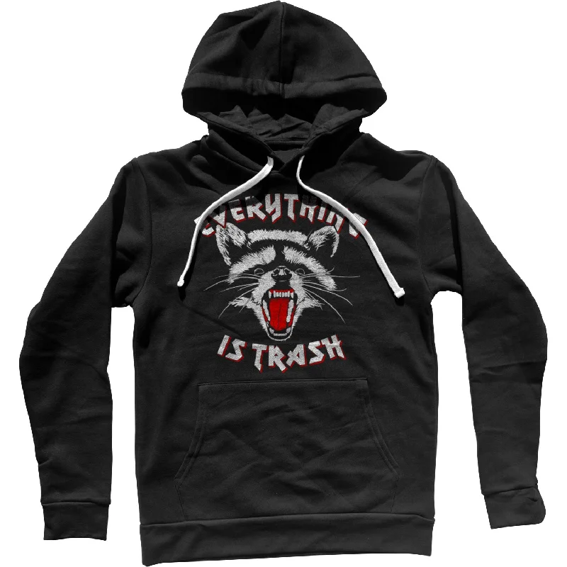 Everything is Trash Raccoon Unisex Hoodie Hoodie with Pocket Utility Practical